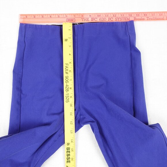 rag & bone Simone Slim Stretch Zipper Pants Electric Blue Women's 10 - Picture 9 of 10